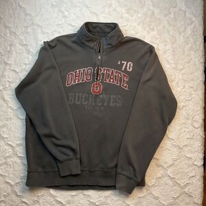 Gear For Sports Ohio State Buckeyes Pullover Sweatshirt Quarter Zip‎ L